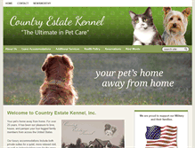 Tablet Screenshot of countryestatekennel.com